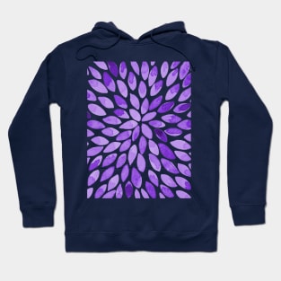 Watercolor brush strokes - purple Hoodie